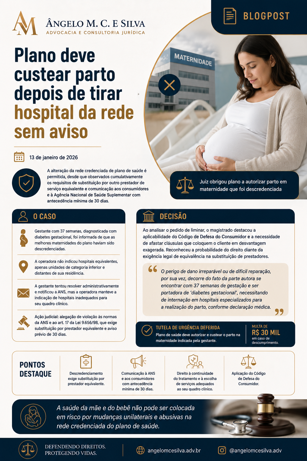 Leia mais sobre o artigo Plano deve custear parto depois de tirar hospital da rede sem aviso